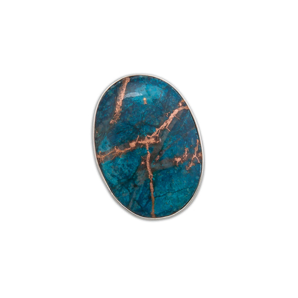 Charles Albert Sterling Silver Alunite With Copper Adjustable Ring Sterling Silver Rings