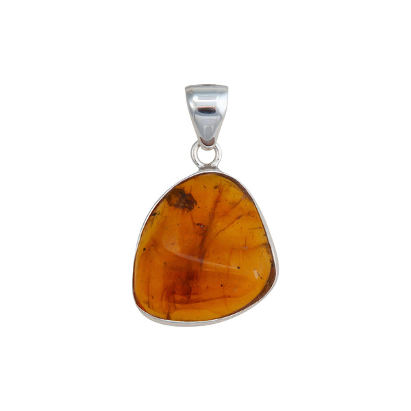 charles albert Sterling Silver Amber Pendant Sterling Silver Pendants