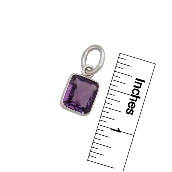 Charles Albert Sterling Silver Amethyst Charm Pendant Sterling Silver Pendants