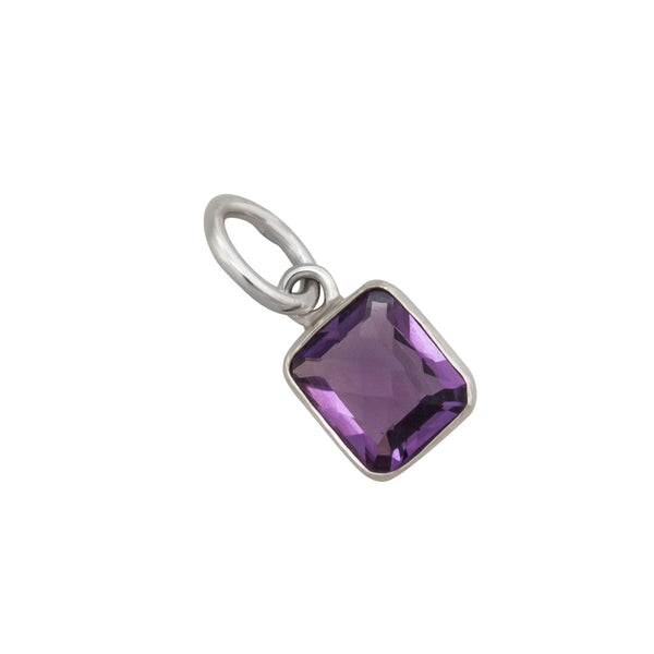 charles albert Sterling Silver Amethyst Charm Pendant Sterling Silver Pendants
