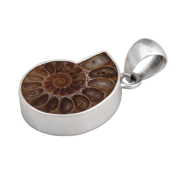 Charles Albert Sterling Silver Ammonite Pendant Sterling Silver Pendants