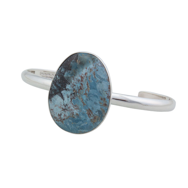 Charles Albert Sterling Silver Aztec Lapis Mini Cuff Sterling Silver Bracelets + Cuffs