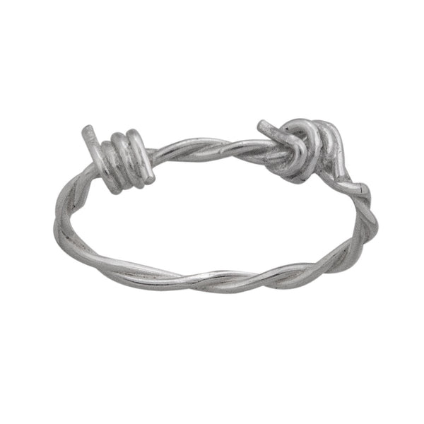 charles albert Sterling Silver Barbed Wire Ring 30% Off - Discontinued Items