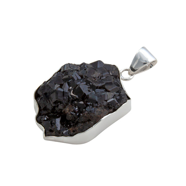 Charles Albert Sterling Silver Black Andradite Garnet Pendant Sterling Silver Pendants