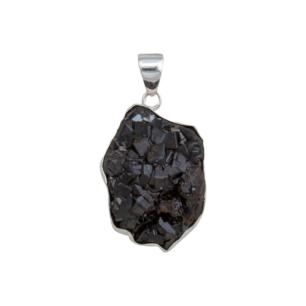 charles albert Sterling Silver Black Andradite Garnet Pendant Sterling Silver Pendants
