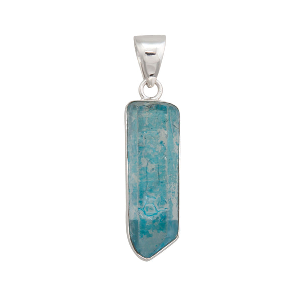 charles albert Sterling Silver Blue Quartz Point Pendant Sterling Silver Pendants
