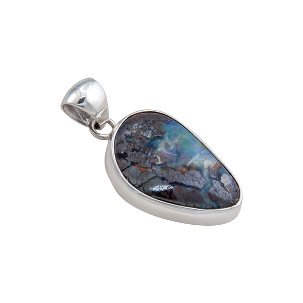Charles Albert Sterling Silver Boulder Opal Pendant Sterling Silver Pendants