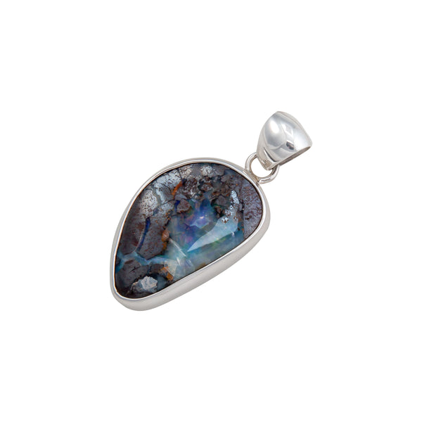 Charles Albert Sterling Silver Boulder Opal Pendant Sterling Silver Pendants
