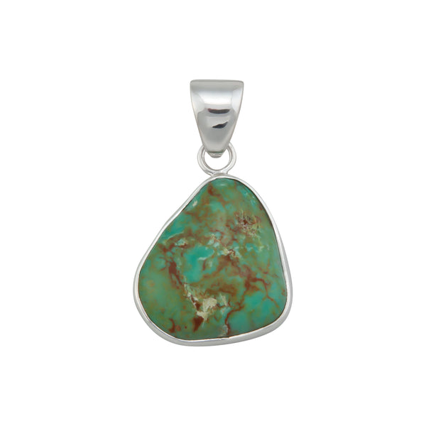 Charles Albert Sterling Silver Campo Frio Turquoise Pendant Sterling Silver Pendants