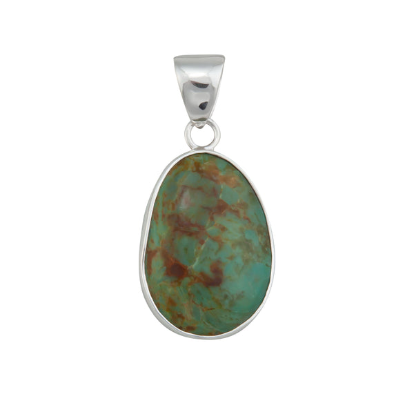 Charles Albert Sterling Silver Campo Frio Turquoise Pendant Sterling Silver Pendants