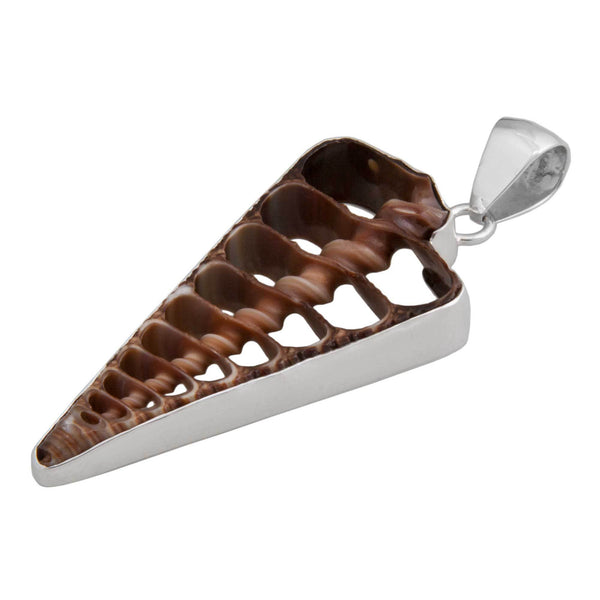 Charles Albert Sterling Silver Cerithium Telescopium Shell Pendant Sterling Silver Pendants
