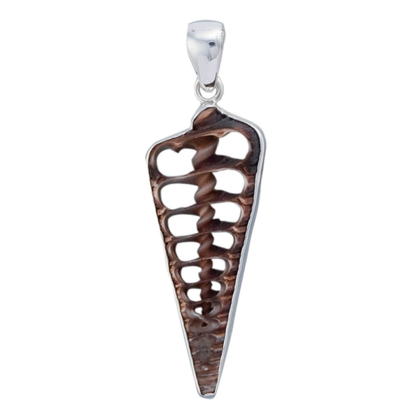 Charles Albert Sterling Silver Cerithium Telescopium Shell Pendant Sterling Silver Pendants