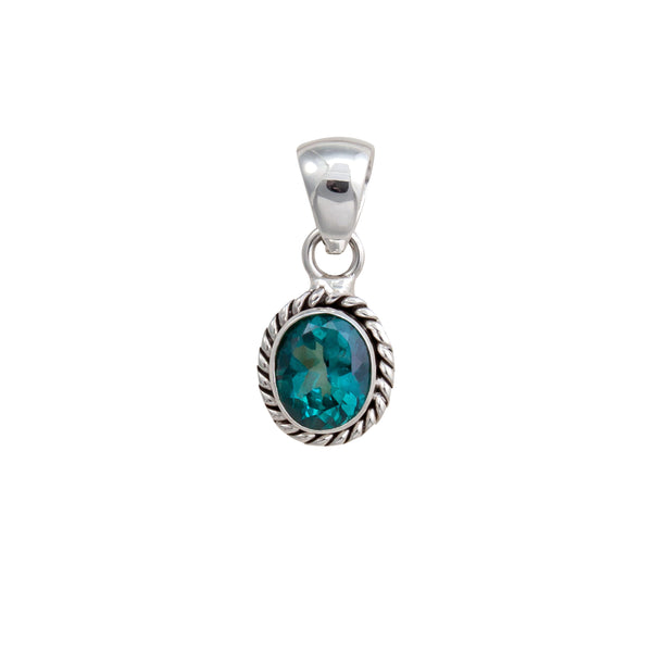 charles albert Sterling Silver Chrome Dioptase Rope Pendant Sterling Silver Pendants