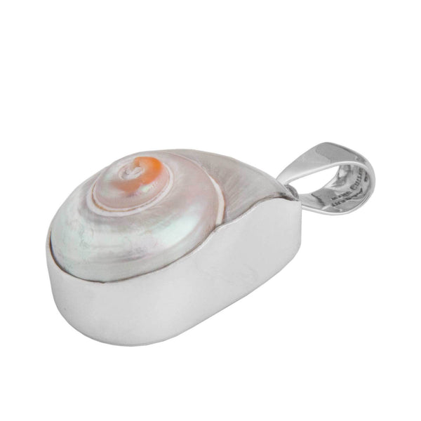 Charles Albert Sterling Silver Cinnerus Shell Pendant Sterling Silver Pendants