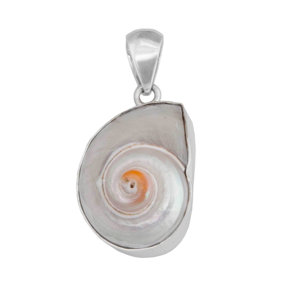 Charles Albert Sterling Silver Cinnerus Shell Pendant Sterling Silver Pendants