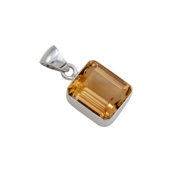 Charles Albert Sterling Silver Citrine Pendant Sterling Silver Pendants