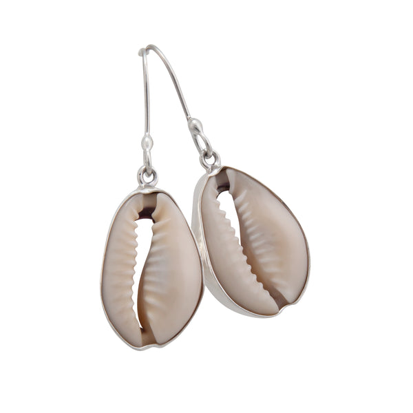 Charles Albert Sterling Silver Cowrie Shell Earrings Sterling Silver Earrings