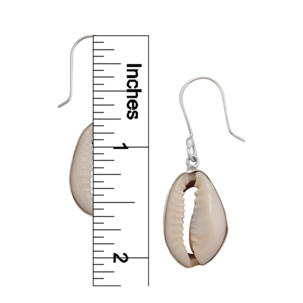 Charles Albert Sterling Silver Cowrie Shell Earrings Sterling Silver Earrings