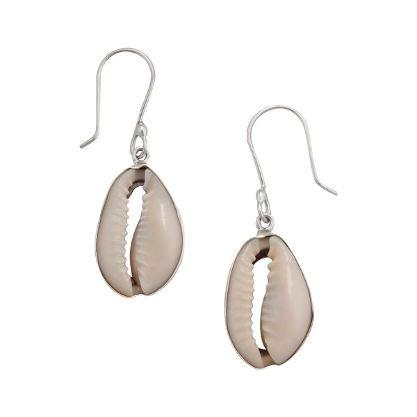 charles albert Sterling Silver Cowrie Shell Earrings Sterling Silver Earrings
