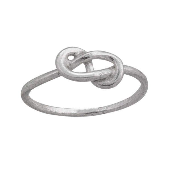charles albert Sterling Silver Figure 8 Knot Ring Sterling Silver Stackable Rings
