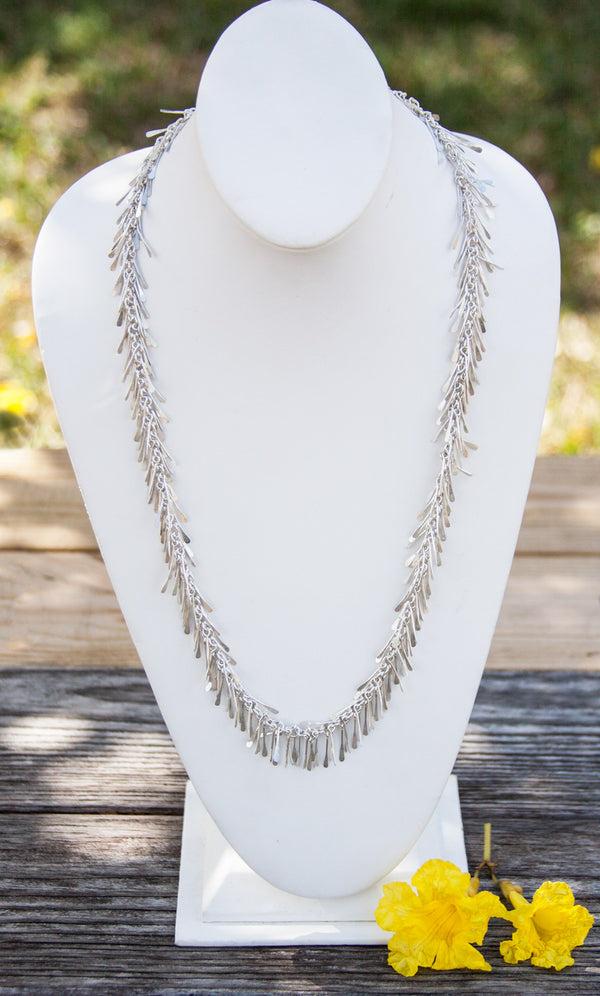 Charles Albert Sterling Silver Fringe Necklace Sterling Silver Necklaces
