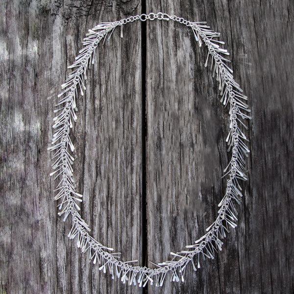 Charles Albert Sterling Silver Fringe Necklace Sterling Silver Necklaces