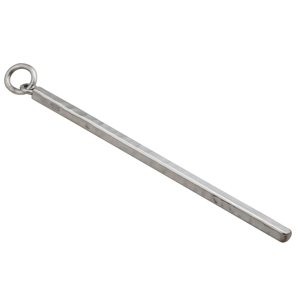 Charles Albert Sterling Silver Hammered Stick Pendant Sterling Silver Pendants