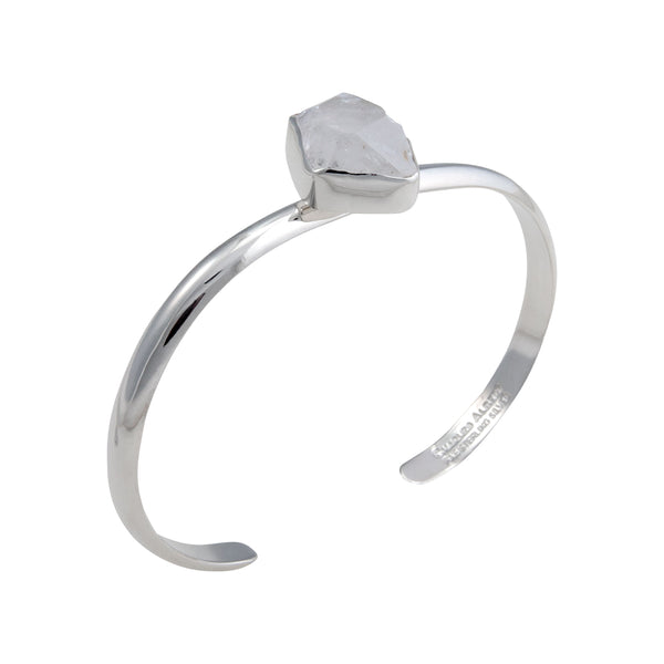 Charles Albert Sterling Silver Herkimer Diamond Mini Cuff Sterling Silver Bracelets + Cuffs