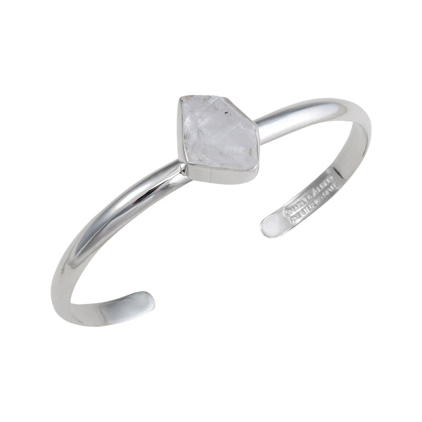 Charles Albert Sterling Silver Herkimer Diamond Mini Cuff Sterling Silver Bracelets + Cuffs