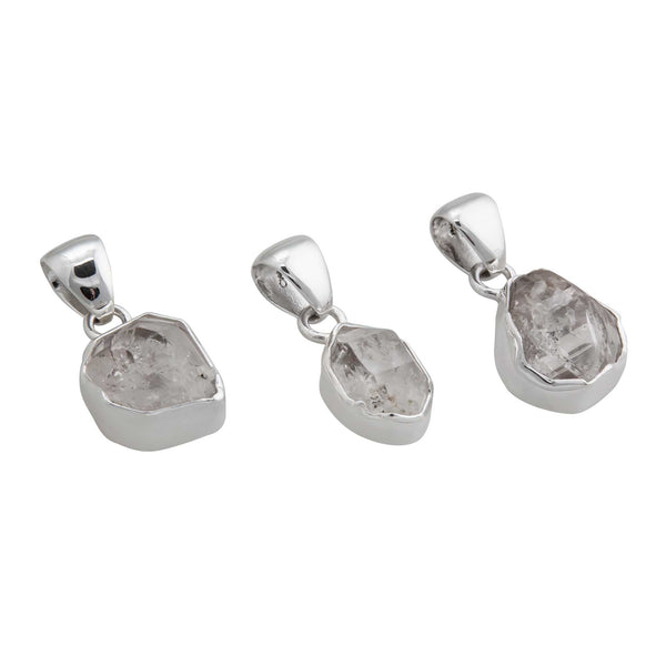 Charles Albert Sterling Silver Herkimer Diamond Pendant Sterling Silver Pendants