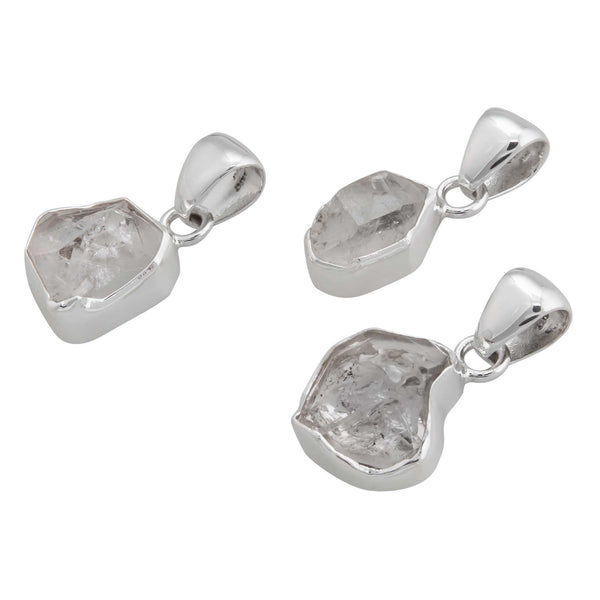 Charles Albert Sterling Silver Herkimer Diamond Pendant Sterling Silver Pendants