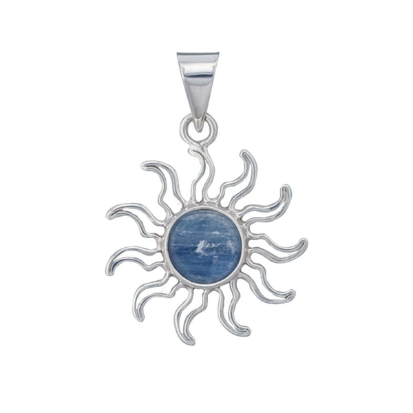 charles albert Sterling Silver Kyanite Sun Pendant Sterling Silver Pendants