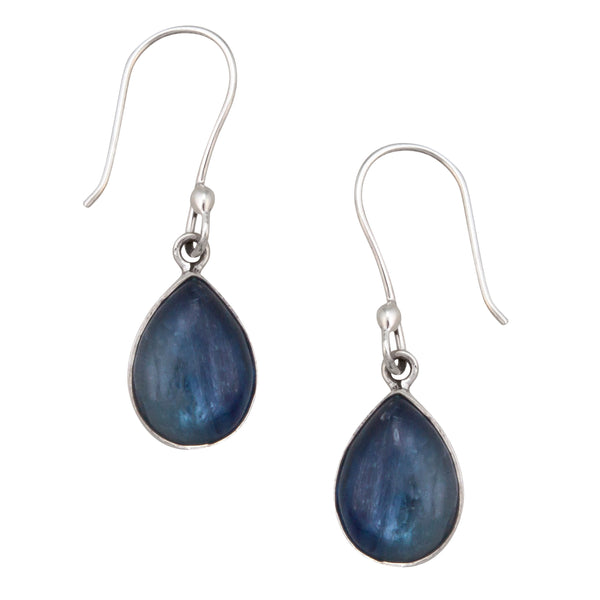 charles albert Sterling Silver Kyanite Teardrop Earrings Sterling Silver Earrings