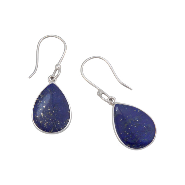 Charles Albert Sterling Silver Lapis Lazuli Teardrop Earrings Sterling Silver Earrings