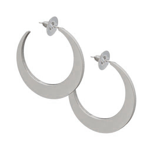 charles albert Sterling Silver Large Hoop Earrings Sterling Silver Earrings