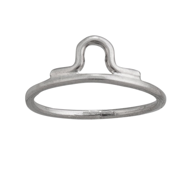 charles albert Sterling Silver Libra Ring 30% Off - Discontinued Items