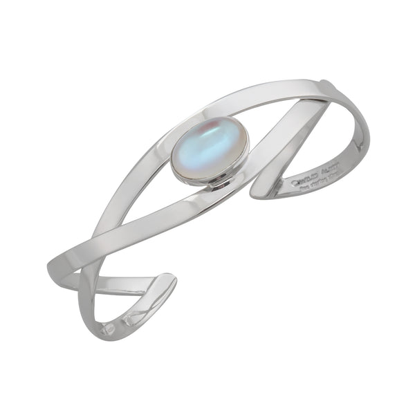 Charles Albert Sterling Silver Luminite Mini Infinity Cuff Sterling Silver Bracelets + Cuffs