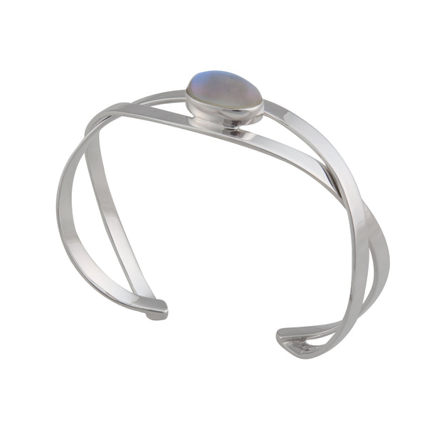Charles Albert Sterling Silver Luminite Mini Infinity Cuff Sterling Silver Bracelets + Cuffs