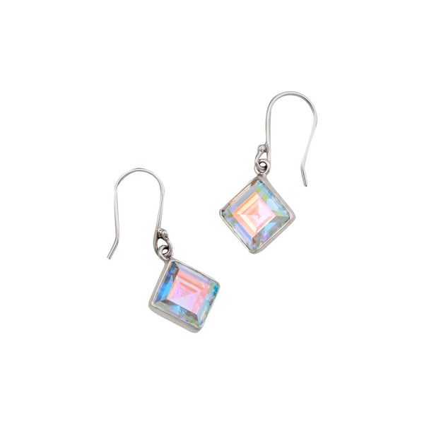 charles albert Sterling Silver Mercury Mist Diamond Shape Drop Earrings Sterling Silver Earrings charles albert Sterling Silver Mercury Mist Diamond Shape Drop Earrings Sterling Silver Earrings