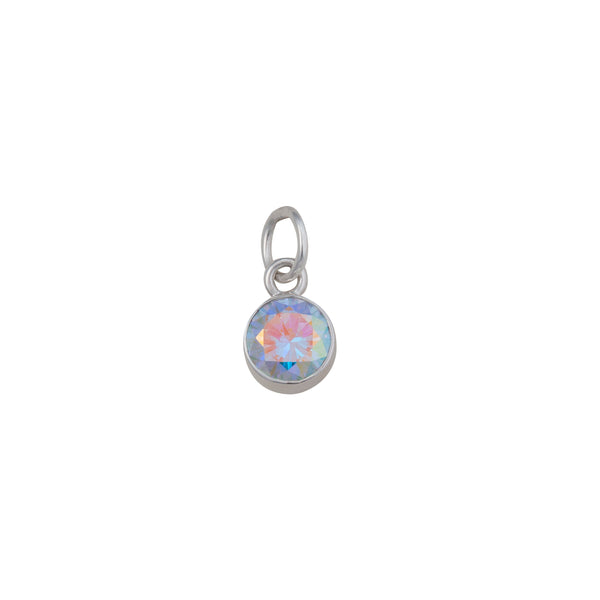charles albert Sterling Silver Mercury Mist Round Charm Pendant Sterling Silver Pendants