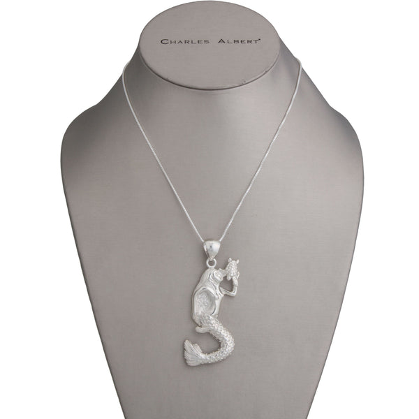 Charles Albert Sterling Silver Mermaid Pendant Sterling Silver Pendants