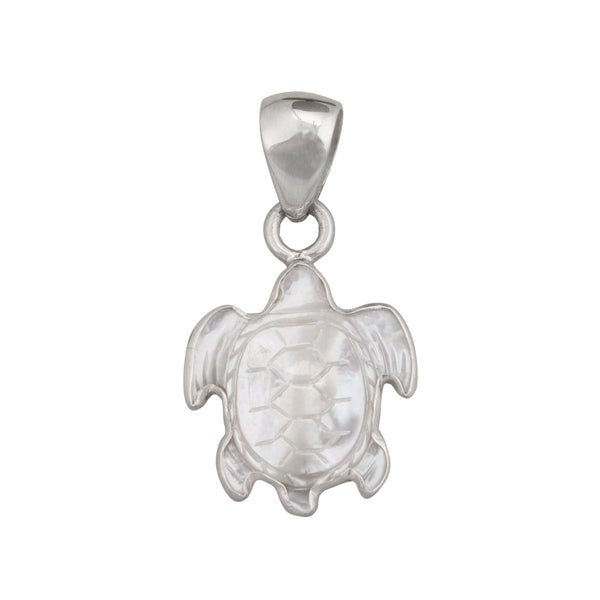 charles albert Sterling Silver Mother of Pearl Sea Turtle Pendant Sterling Silver Pendants