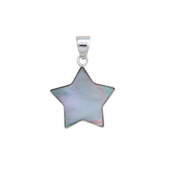 charles albert Sterling Silver Mother of Pearl Star Pendant Sterling Silver Pendants
