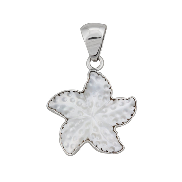 charles albert Sterling Silver Mother of Pearl Starfish Pendant Sterling Silver Pendants