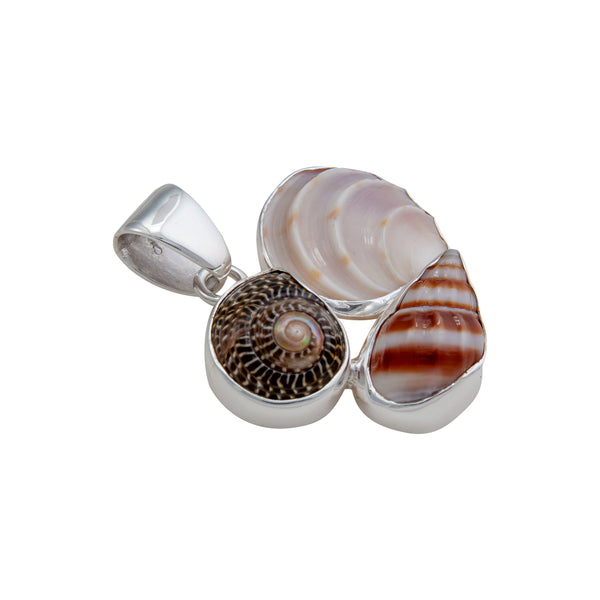 Charles Albert Sterling Silver Multi-Shell Pendant Sterling Silver Pendants
