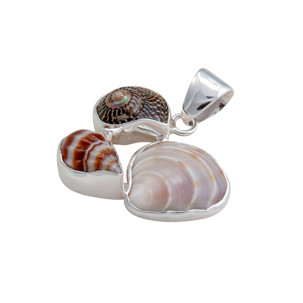 Charles Albert Sterling Silver Multi-Shell Pendant Sterling Silver Pendants