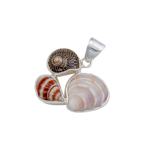 Charles Albert Sterling Silver Multi-Shell Pendant Sterling Silver Pendants