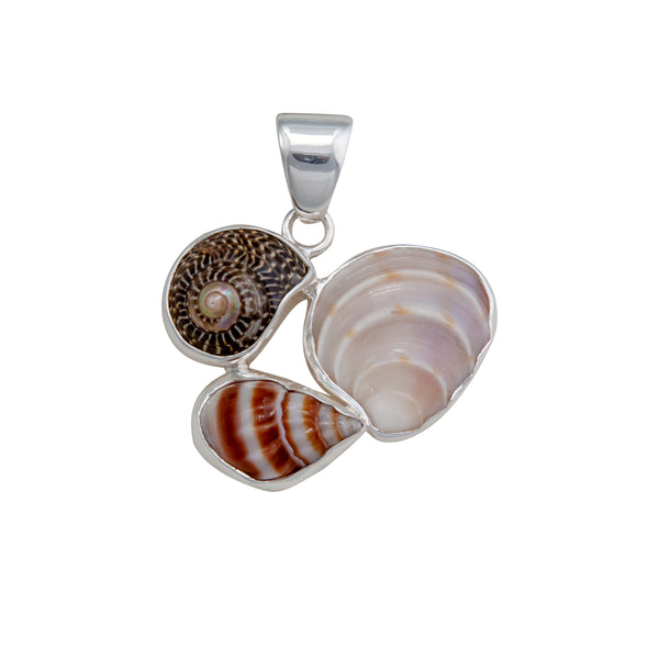 charles albert Sterling Silver Multi-Shell Pendant Sterling Silver Pendants