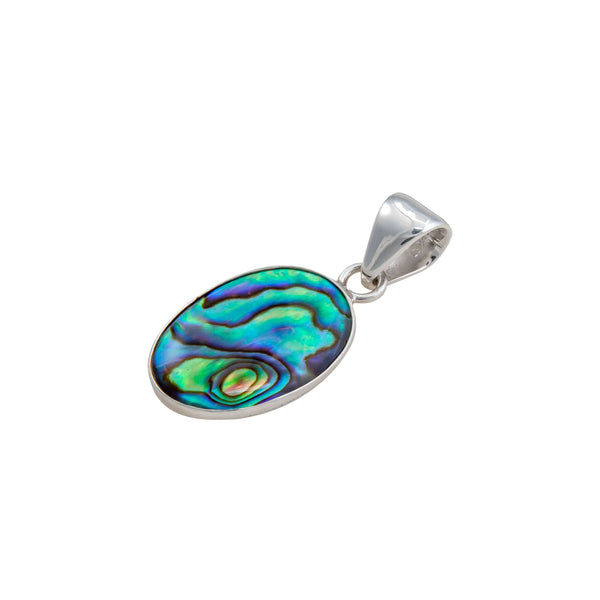 Charles Albert Sterling Silver Natural Abalone Petite Pendant Sterling Silver Pendants