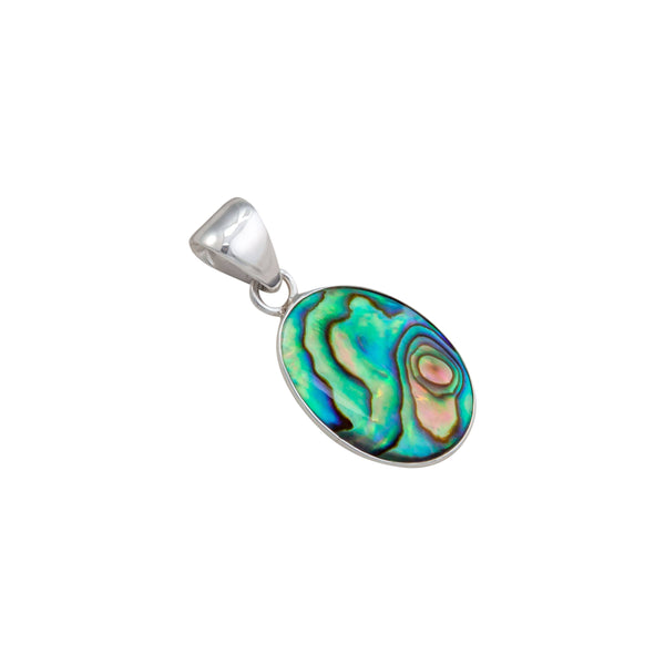 Charles Albert Sterling Silver Natural Abalone Petite Pendant Sterling Silver Pendants